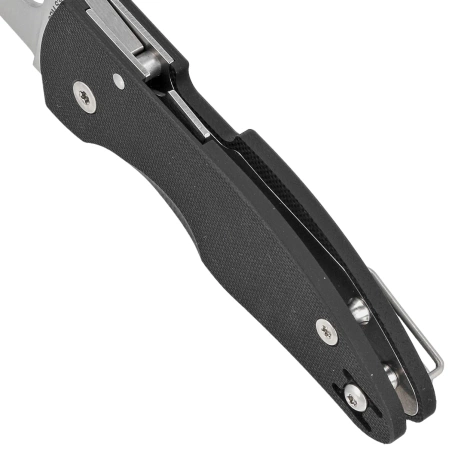 Spyderco MicroJimbo Black G10, Satin CPM S30V Plain by Michael Janich Knife (C264GP)