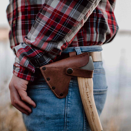 Toporek Adler Scout Black / Red Ash Wood, C60 Carbon Steel (280.0E030A011)