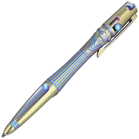 Długopis taktyczny RikeKnife Gold / Blue Titanium (RK-TR02-GB)