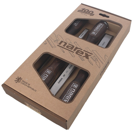 Narex Profi chisel set with side chamfer 6, 12, 20, 26 (863020)