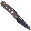 WE Knife Vision R Bronze Titanium, Black Stonewashed CPM 20CV by Snecx Tan (WE21031-4)