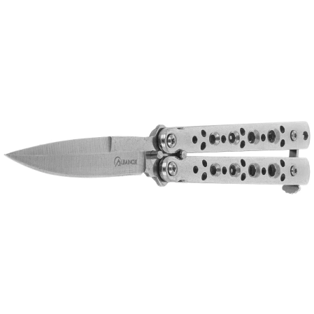 Nóż składany motylek Martinez Albainox Balisong Polished Steel, Polished 3Cr13Mov (02224)
