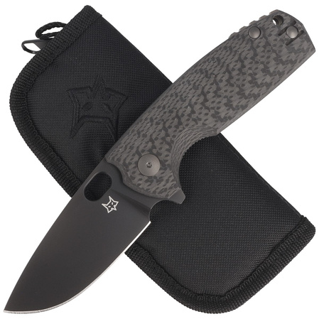 Nóż składany FOX Core Black Carbon Fiber, PVD Elmax by Jesper Voxnæs (FX-604 CF)