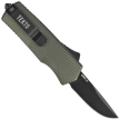 Tekto A5 Spry Mini D/P OD Green Aluminum OTF Knife, Black CPM S35VN