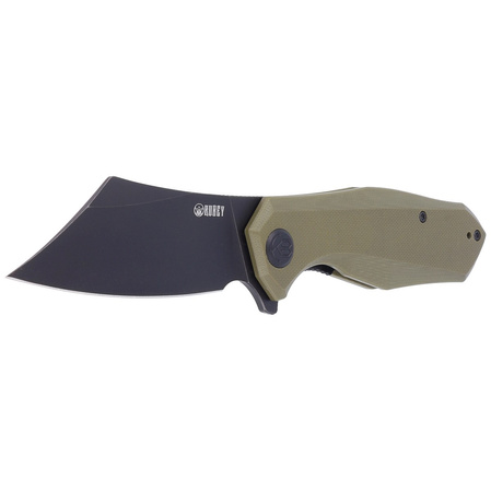 Nóż składany Kubey Echo Green G10, Black Stonewashed D2 (KU329B)