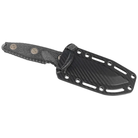 Microtech Socom Alpha Mini S/E Signature Black Carbon Fiber, Black DLC M390 by Tony Marfione (113M-1DLCCFS)