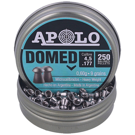 Apolo Domed AirGun Pellets .177 / 4.5 mm, 200 pcs 0.60g/9.0gr (19914)
