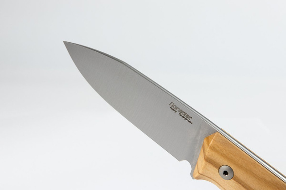 Nóż LionSteel Bushcraft Olive Wood, Satin Blade (B35 UL)