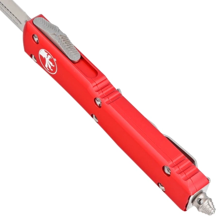 Microtech Ultratech D/E OTF Knife Red Aluminium, Satin M390MK by Tony Marfione (122-4RD)