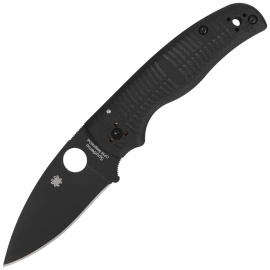 Nóż składany Spyderco Shaman SALT Black G10, Black DLC MagnaCut by Sal Glesser (C229GMCBKP)
