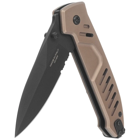 Extrema Ratio MF1 EVO SP Knife Tactical Mud Aluminum, Black MIL-C N690 (04.1000.0233/BLK/TM)