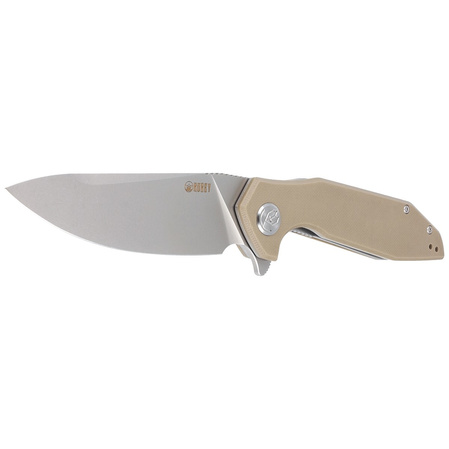 Nóż składany Kubey Nova Tan G10, Bead Blasted D2 (KU117I)