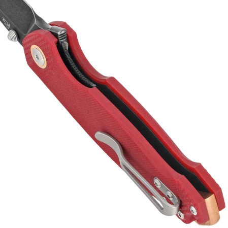 Viper Katla LE No 091/150 Red G10, Dark Stonewashed M390 by Jesper Voxnæs/Jens Ansø Knife (V5984GR3D)