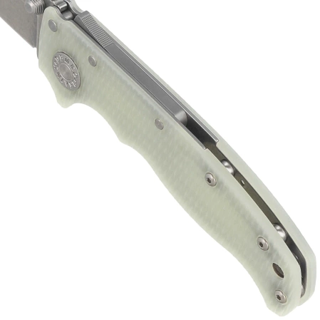 Demko AD20.5 Shark Foot Knife Natural G10, Stonewashed CPM S35VN by Andrew Demko (205-S35-SFN)