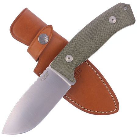 LionSteel M3 Green Canvas Micarta, Satin Niolox by Michele Pensato (M3 CVG)