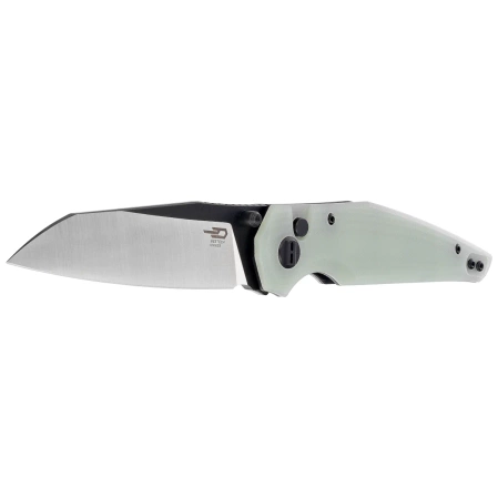Bestech Snakebird Knife Transparent G10, Satin / Black PVD 14C28N (BG58D)