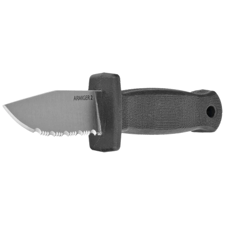 Nóż Demko Armiger 2 Clip Point Black TPR, Satin 4034SS by Andrew Demko (ARM2-4034SS-CP-SERR)