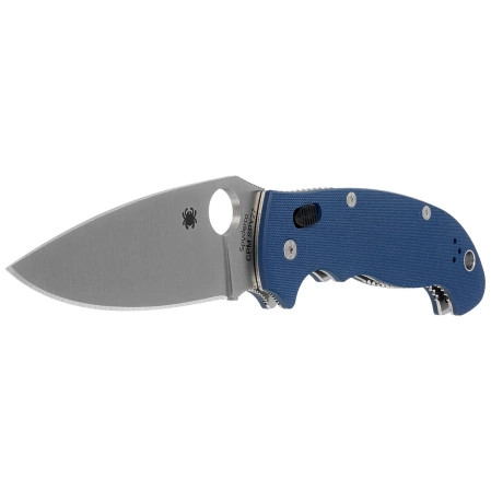 Spyderco Manix 2 XL Knife Cobalt Blue, Satin CPM SPY27 by Eric Glesser (C95GPCBL2)