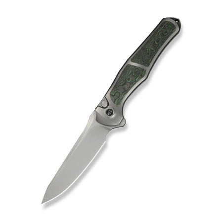 Nóż składany WeKnife 702XI LE No 149/150 Gray Integral Titanium/Jungle Wear Fat Carbon, Stonewashed M390 (WE07B-4)