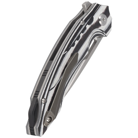 Nóż składany Bestech Ornetta Carbon Fiber / White G10, Stonewash / Satin N690 by Kombou (BL02C)