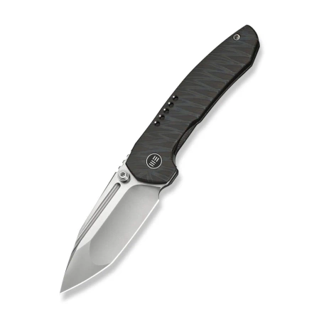 WeKnife Micro Trogon Tiger Stripe Titanium, Satin M390 by Brian Brown (WE24043-3)
