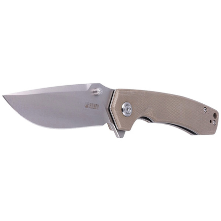 Nóż składany Kubey Calyce Tan G10, Bead Blasted D2 (KU901D)