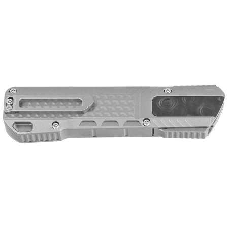 Remette RT-Sharp Leopard Knife Titanium, Manual Fine Grinding Pearlescent/Manual Wire Drawing M390 (ZL301E)