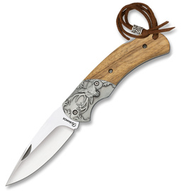 Nóż składany Martinez Albainox Wild Deer Zebra Wood, Satin 3Cr13Mov (18977)