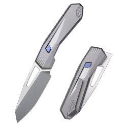 Nóż składany Remette RT-Agile Peregrine Falcon Ceramic Sandblasting Titanium, Satin/Pearlescent M390 (RTCZ-G)
