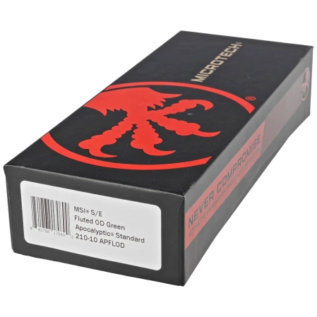 Microtech MSI S/E Knife OD Green Fluted Aluminum, Apocalyptic M390MK by Tony Marfione (210-10APFLOD)