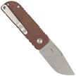 BlackFox NU-Bowie Brown Burlap Micarta, Coarse Stone Washed D2 by Keanu Alfaro (BF-758-MIB)