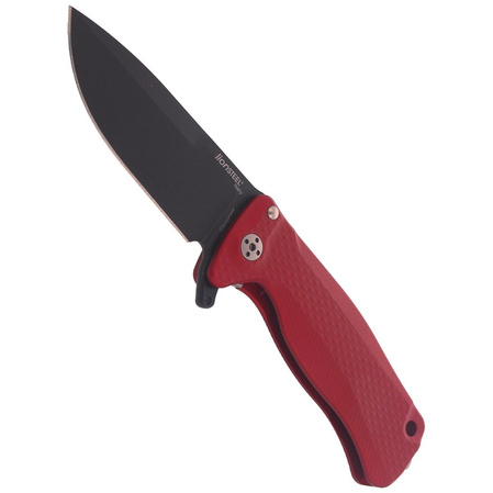 LionSteel SR22A Red Aluminum, Black Sleipner by Molletta (SR22A RB)