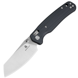 Bestechman Cicada's Wing Knife Black G10, Stonewashed 10Cr15MoV (BMK06I)