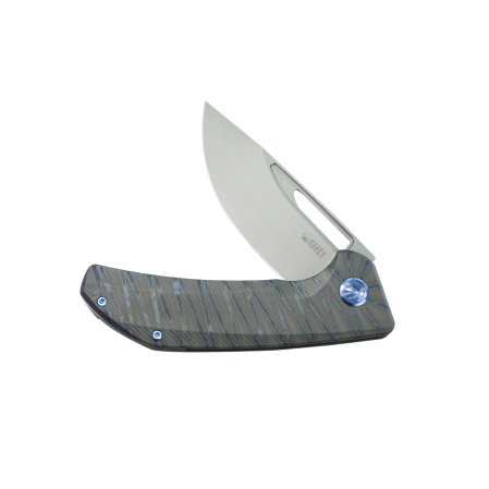 Nóż składany Kubey Hyperion Micro Milling Lines Flame Titanium, Sandblasted CPM S35VN by Jelly Jerry (KB368I)