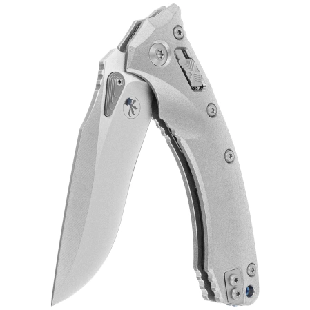 Microtech Marfione Select Amphibian Ram-Lok S/E Knife Stonewashed Gray Titanium, Stonewashed M390MK by Tony Marfione (137RL-10MS2)