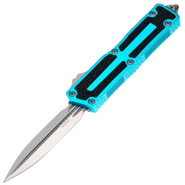 Nóż automatyczny OTF Microtech Scarab II D/E Gen III Turquoise Aluminium/3M, Stonewashed M390MK by Tony Marfione (1280-10TQ)