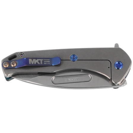 Nóż składany Medford Praetorian Swift FL Flipper Drop Point Blue Aluminium, Tumbled S45VN by Greg Medford