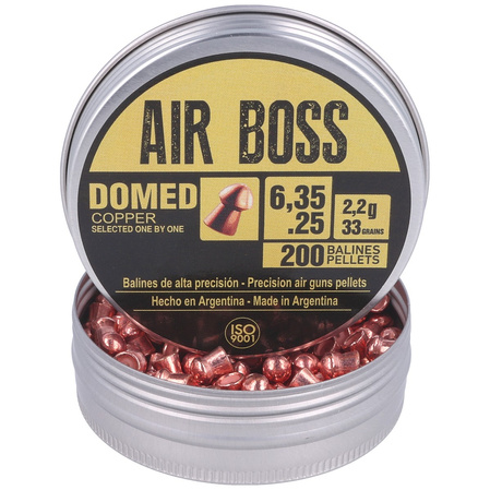 Śrut Apolo Air Boss Domed Copper 6.35 mm, 200 szt. 2.20g/33.0gr (30200)