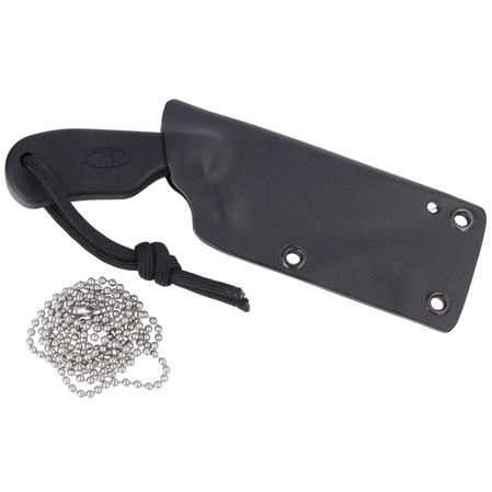 Spyderco Subway Bowie Black FRN, Satin Plain LC200N by Fred Perrin Knife (FB48PBK)