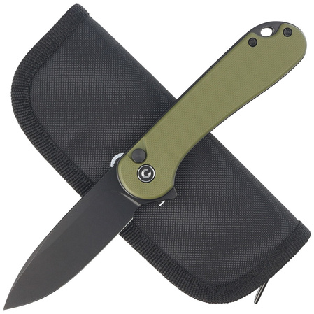 Nóż składany Civivi Button Lock Elementum II OD Green G10, Black Stonewashed Nitro-V (C18062P-3)
