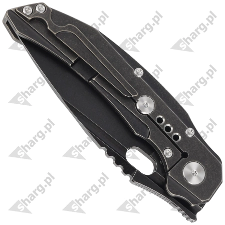 Nóż składany Bestech Exploit Black Stonewashed Titanium, Black Stonewashed S35VN by Todd Knife and Tool (BT2005C)