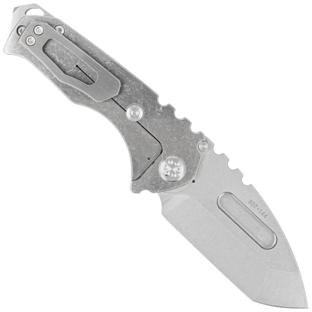 Nóż składany Medford Praetorian Genesis T Tanto Tumbled Titanium, Std HW/Clip, Tumbled S45VN by Greg Medford (MK0294TT-01TM-TSCS-BN)