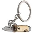 Martinez Albainox Bullet Shaped Keychain Knife Zinc, Shiny 3Cr13MoV (18641)