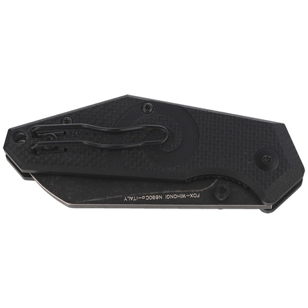 FOX Kea Black G10, Black Stonewashed N690Co by Jared Wihongi knife (FX-650)