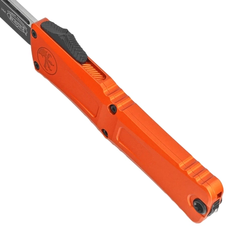 Nóż automatyczny OTF Microtech Combat Troodon Gen III S/E Orange Aluminium, Black M390MK by Tony Marfione (1143-1OR)