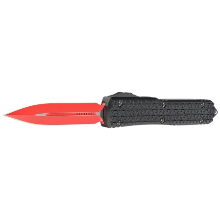 Nóż automatyczny OTF Microtech Ultratech D/E Sith Lord Signature Tri-Grip Black Aluminium, Red M390 by Tony Marfione (122-1SL)