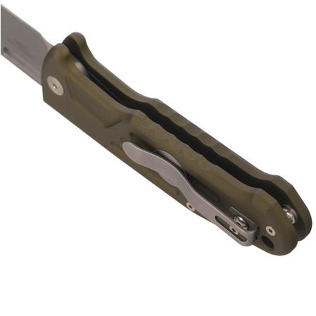 Fox New Smarty CP Automatic Knife OD Green Aluminum, Stonewashed N690Co by Stefano De Lorenzi (FX-503 ALOD)