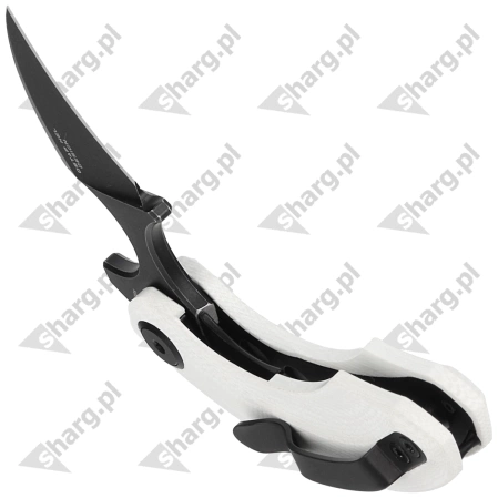 Bestech Strelit White G10, Black Stonewashed 14C28N by Ostap Hel Knife (BG52D)