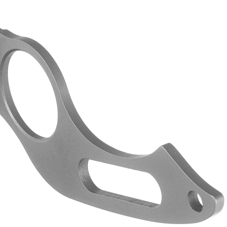 K25 RK-31849 Neck Knife Titanium Naked, Titanium 7Cr17Mov