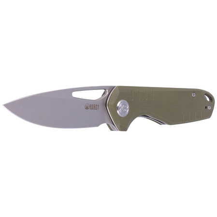 Nóż składany Kubey Doris Green G10, Satin Finish D2 (KU324D)